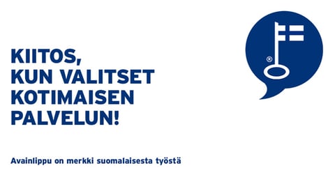 Avainlippu - Kiitos, kun valitset kotimaisen palvelun